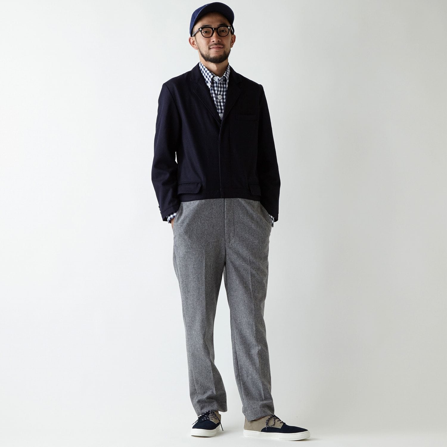 FAT / オールインワン/--/ウール/NVY/無地/f31320-pn19-ab TWO-IN-ONE｜FAT ONLINE SHOP | FATYO.COM