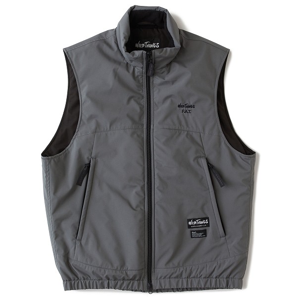 F.A.T. ブラック ベスト FAT SALE セール エフエーティー ベスト FAT MICROLINER メンズ ジップ