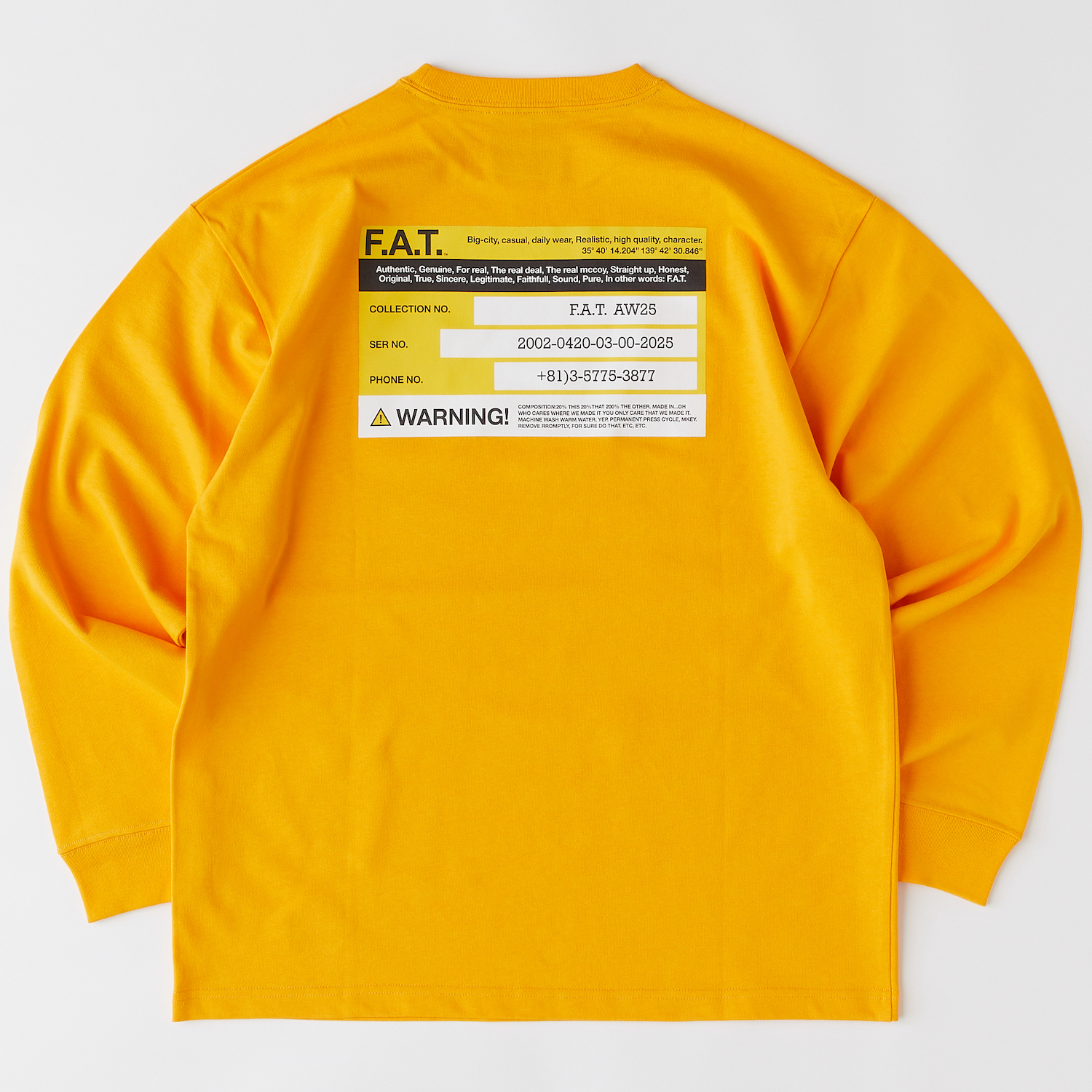 WARNINTee 詳細画像 YELLOW 2