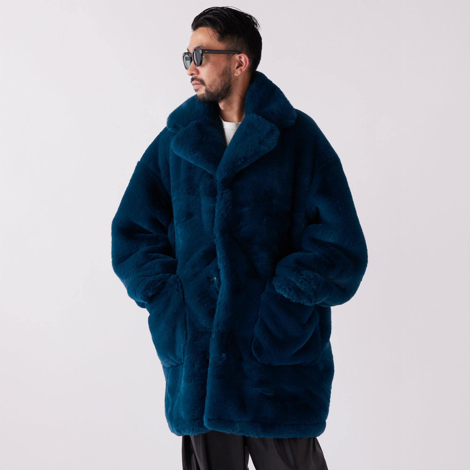 Faux Fur Coat 詳細画像 Blue 3