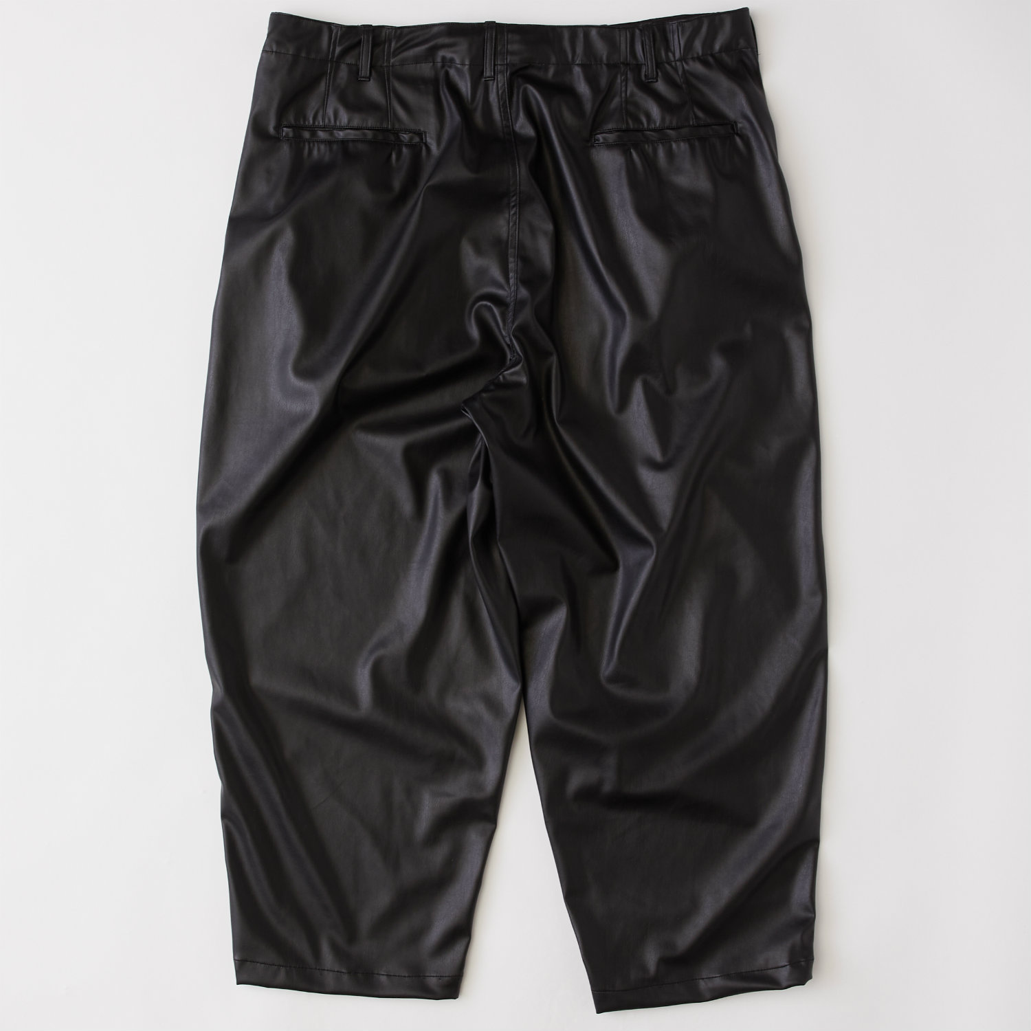 Faux Leather Wide Pants 詳細画像 Black 2